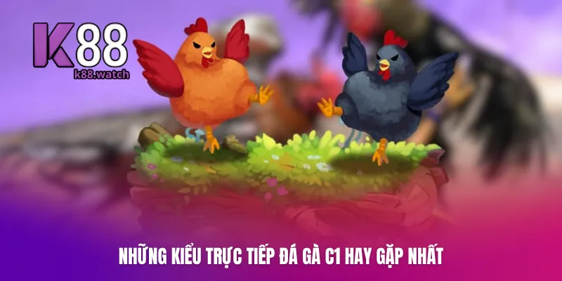 Những kiểu trực tiếp đá gà C1 hay gặp nhất